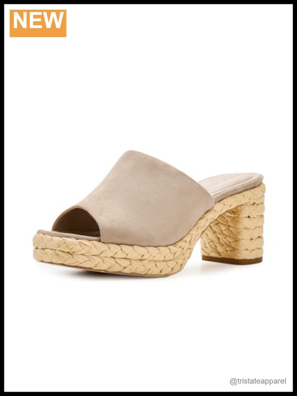 Pelle Moda Capree Suede Block Heel Slide Sandal
